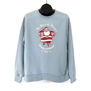 NEW Old Navy Holiday Graphic Sweatshirt Men's Large Pullover Hoppy Santa Beer